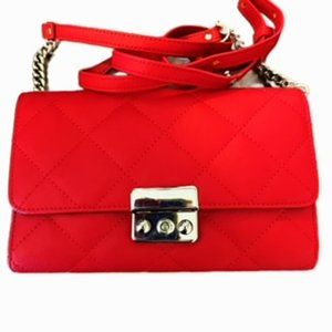 COPY - Red Genuine Leather Small Shoulder Purse